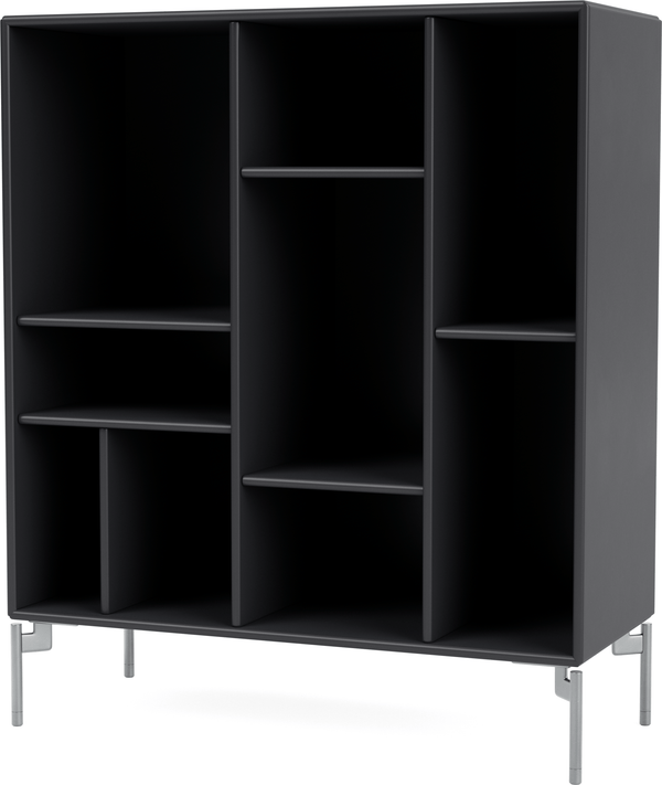 Compile Decorative Shelf - With Legs - Montana - Shelving - Anthracite - Matte Chrome - HORNE