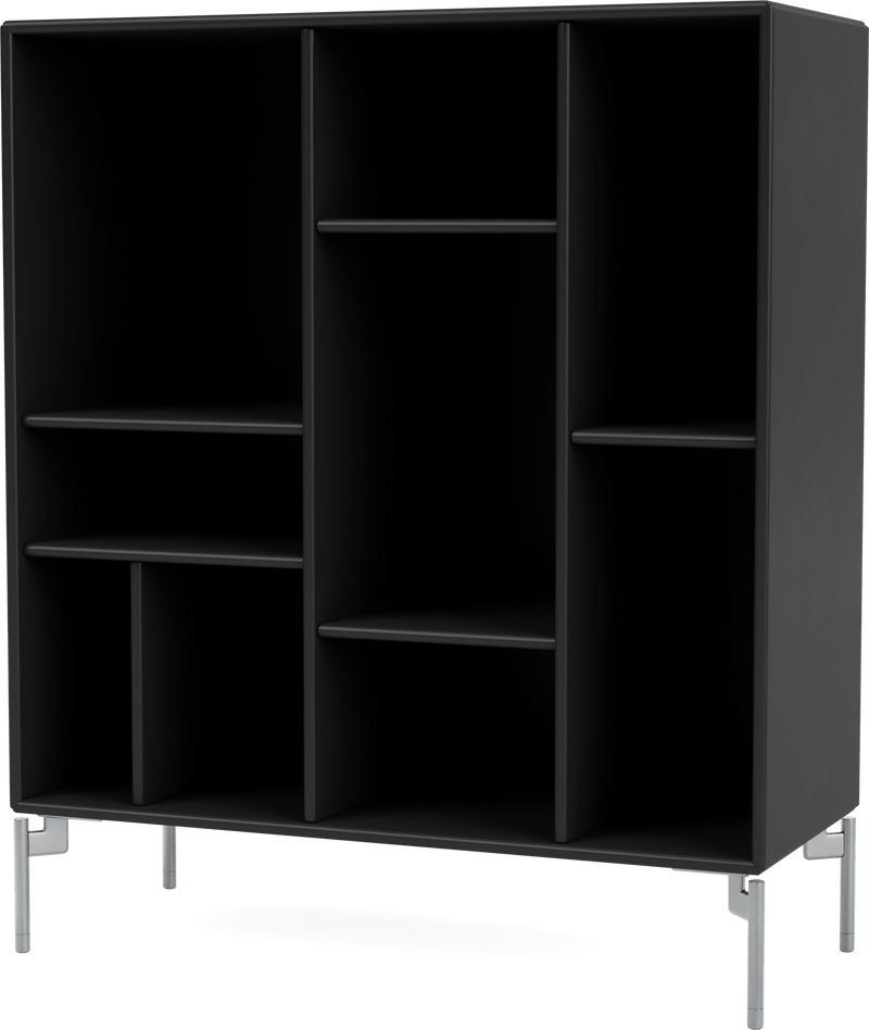 Compile Decorative Shelf - With Legs - Montana - Shelving - Anthracite - Matte Chrome - HORNE