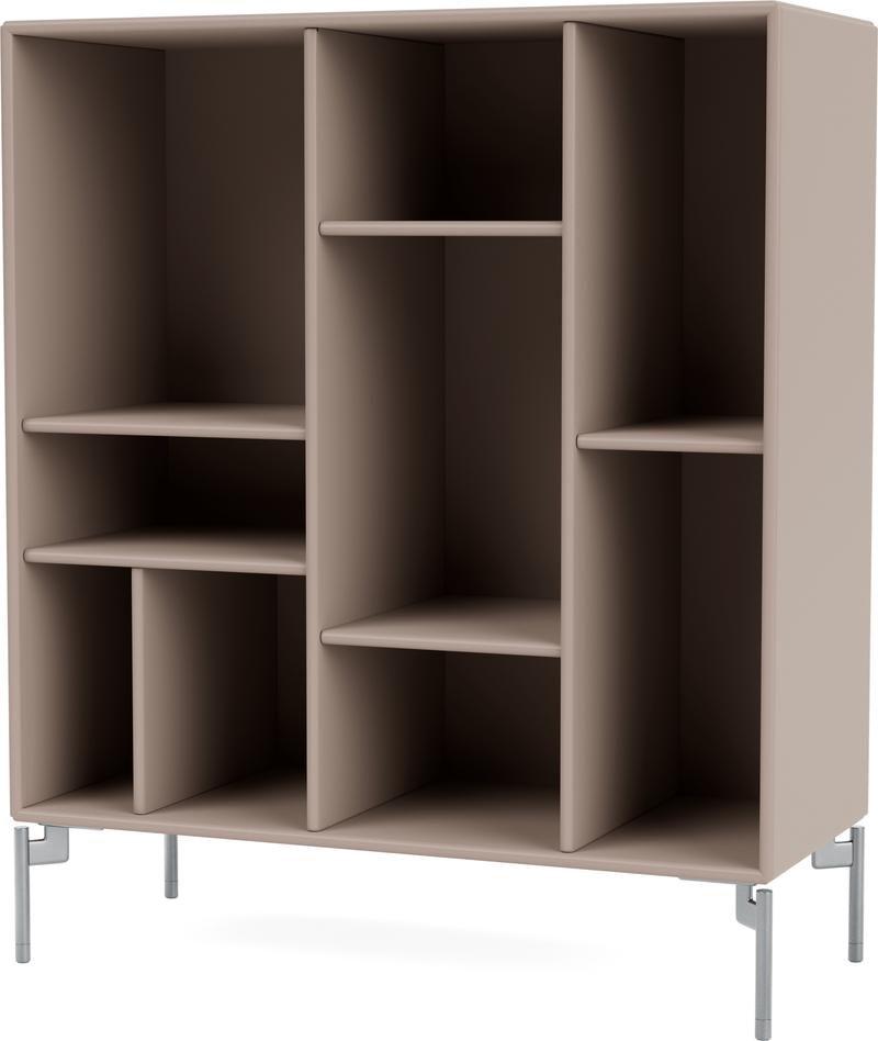 Compile Decorative Shelf - With Legs - Montana - Shelving - Anthracite - Matte Chrome - HORNE