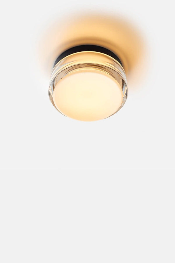 Copia Flush Mount - RBW Lighting - Simply Clear - Black Anodized - 2700K (warm white) - HORNE