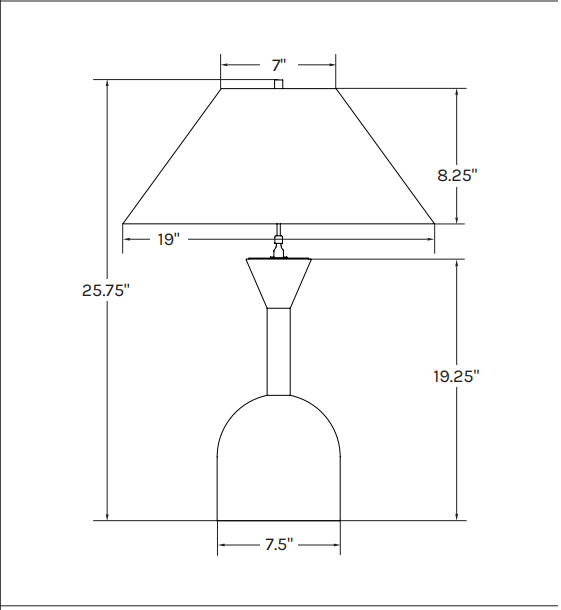 Cora Table Lamp - Lostine - Lamps - Aspen - Black - HORNE