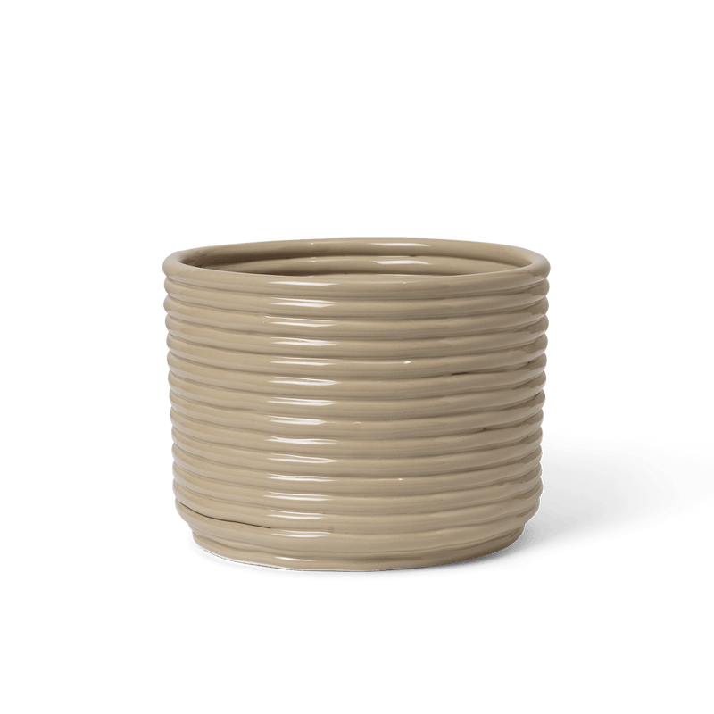 Corduroy Pot - Ferm Living - Pots & Planters - Carob Brown - HORNE