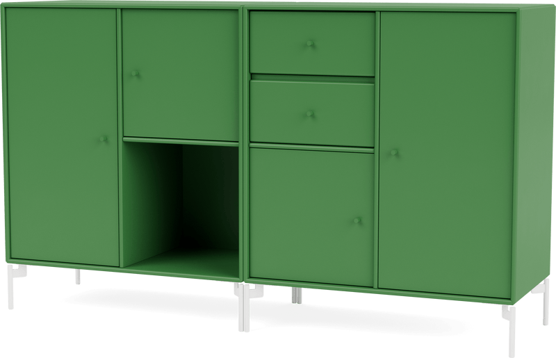 Couple Sideboard - With Legs - Montana - Shelving - Anthracite - Matte Chrome - HORNE