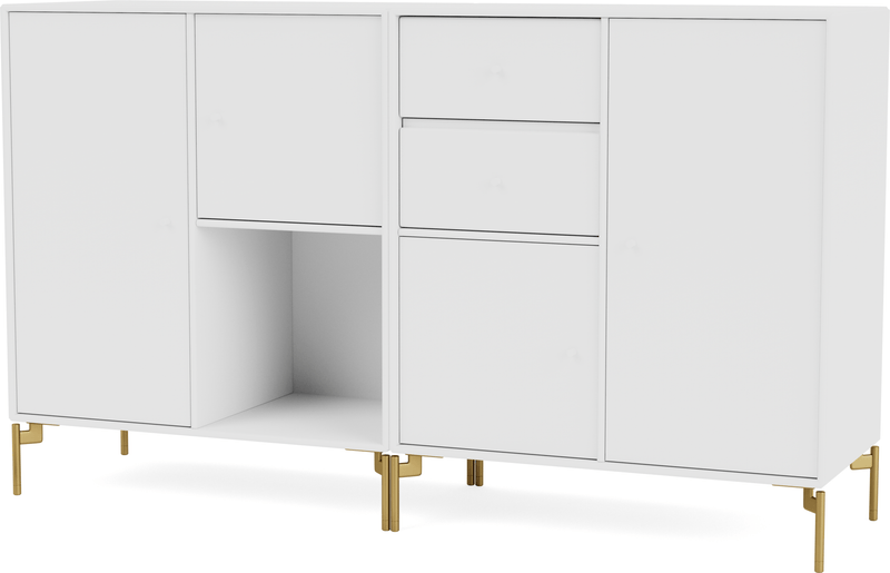 Couple Sideboard - With Legs - Montana - Shelving - Anthracite - Matte Chrome - HORNE