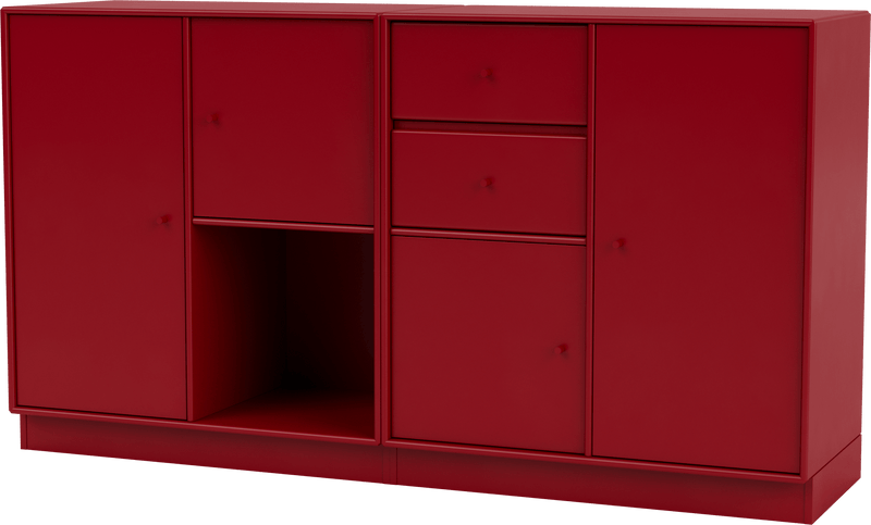 Couple Sideboard - With Plinth Base - Montana - Shelving - Anthracite - 1.2