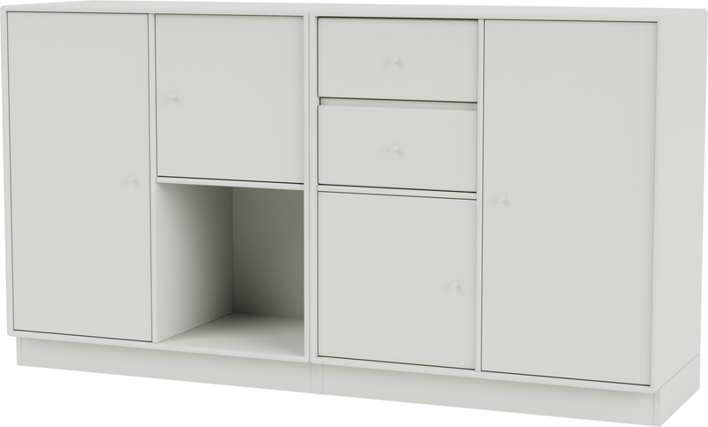 Couple Sideboard - With Plinth Base - Montana - Shelving - Anthracite - 1.2