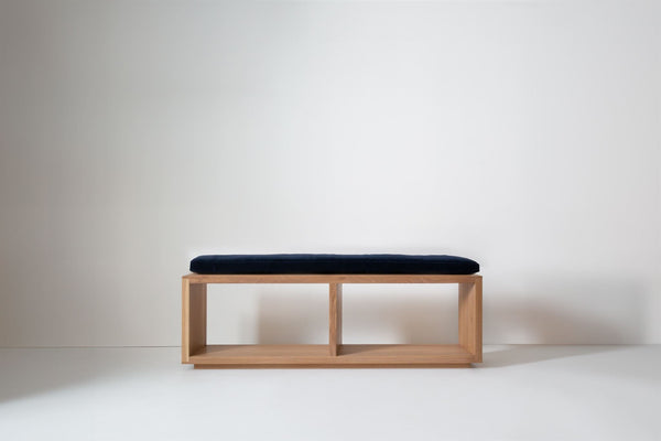 Cube + Void Case Bench - Kalon Studios - Stools + Benches + Ottomans - Small 62" - Ink - HORNE