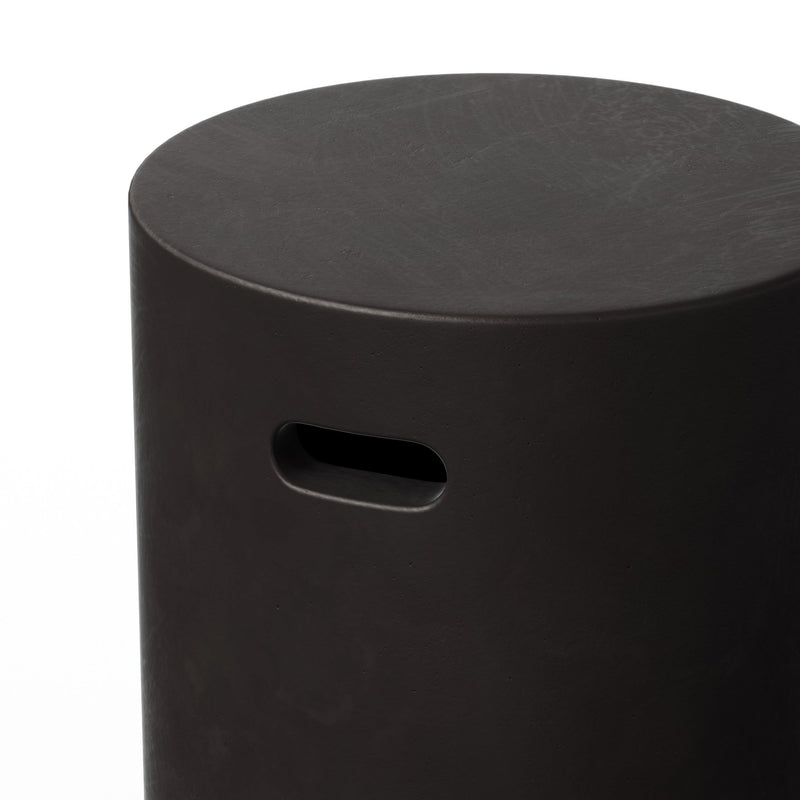 Cylinder Stool - Urbia Stools + Benches + Ottomans - Dark Grey - HORNE