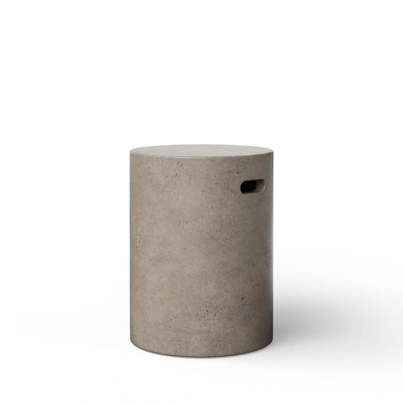 Cylinder Stool - Urbia Stools + Benches + Ottomans - Dark Grey - HORNE