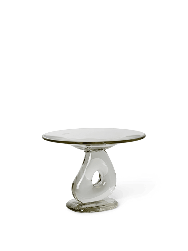 Damo Glass Centrepiece - Ø21 - Ferm Living Serveware - Clear - HORNE