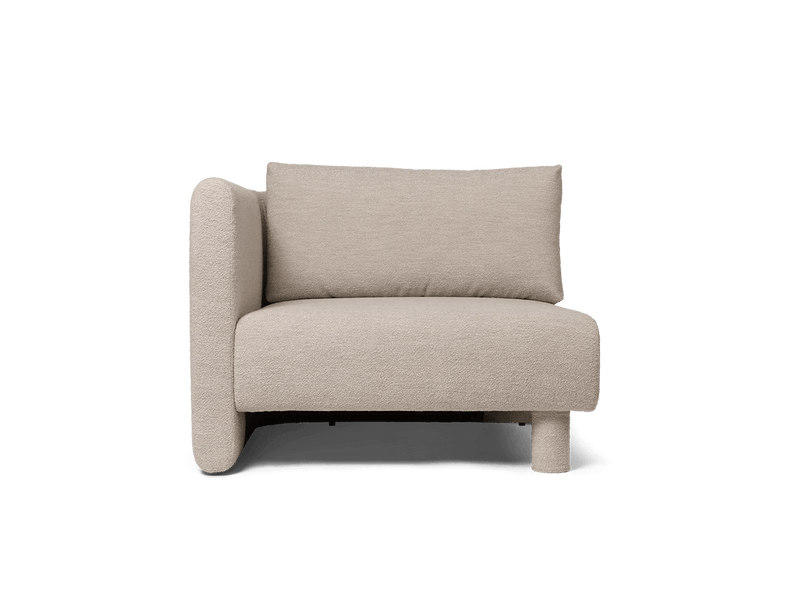 Dase Sofa Armrest - Left - Ferm Living Sofas - Soft Bouclé - Natural - HORNE