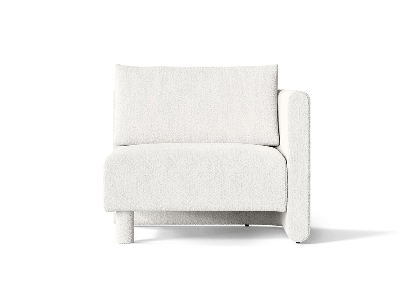 Dase Sofa Armrest - Right - Ferm Living Sofas - Soft Bouclé - Natural - HORNE