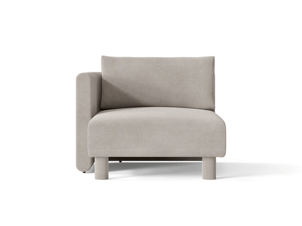 Dase Sofa Chaise Longue - Left - Ferm Living Sofas - Cotton Linen - Natural - HORNE