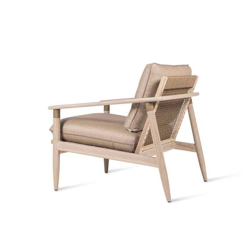 David Lounge Chair - Vincent Sheppard Chairs - Aged teak/Greige rope - Savane Coconut - HORNE