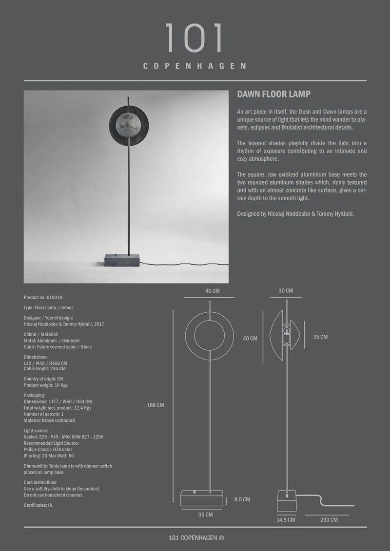 Dawn Floor Lamp - 101 Copenhagen Lighting - HORNE