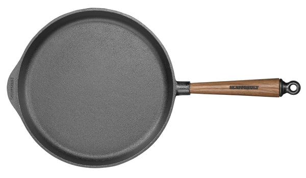 Deep Skillet with Walnut Handle - 11" - SKEPPSHULT - Cookware - HORNE