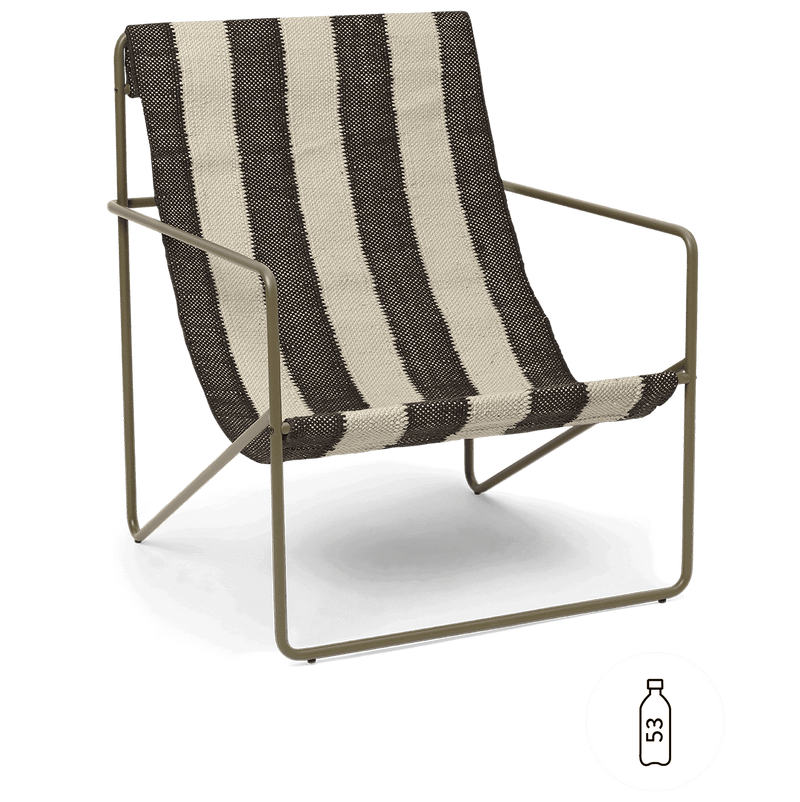 Desert Lounge Chair, Olive Frame - Set of 2 - Ferm Living - Chairs - Olive - Olive - HORNE