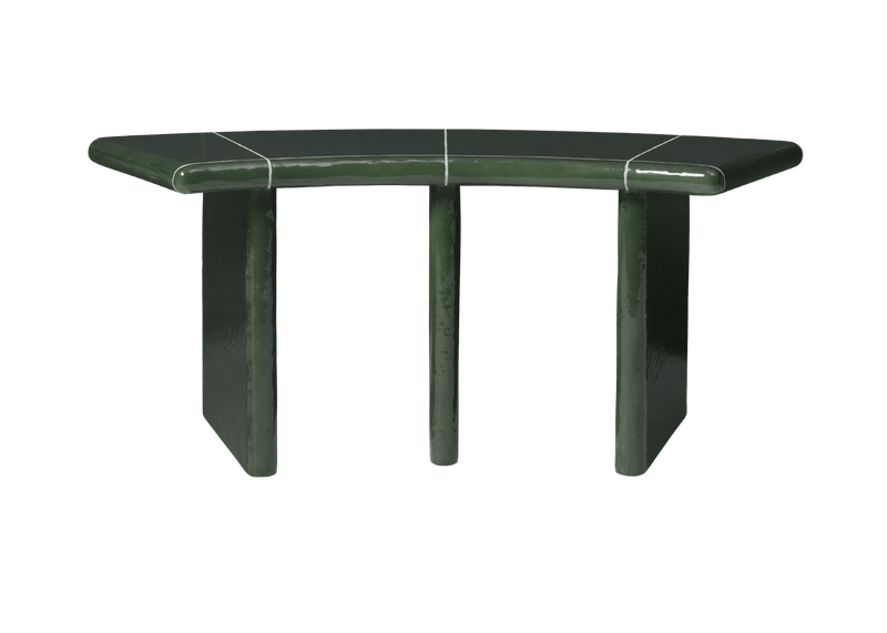Deya Curved Bench - 110 - Ferm Living Stools + Benches + Ottomans - HORNE