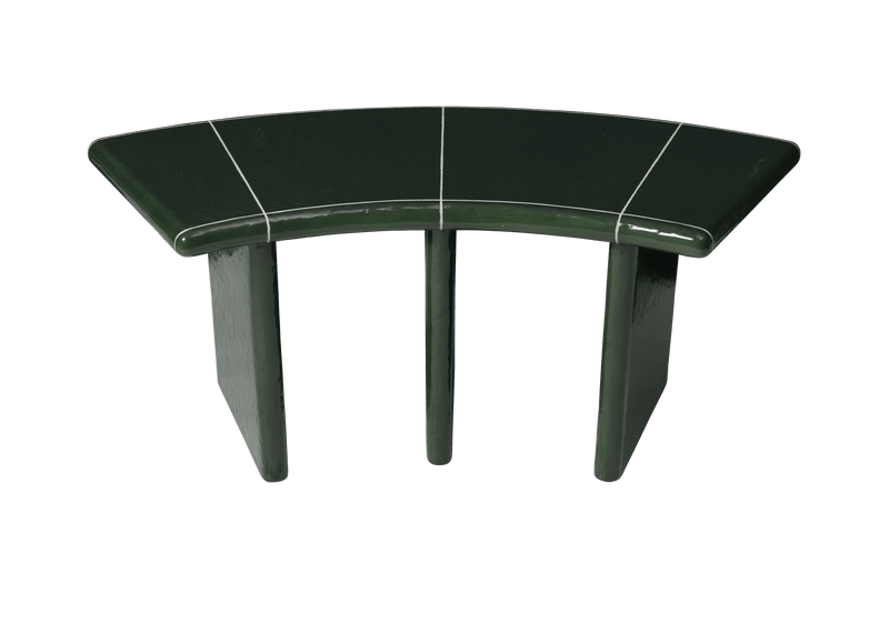 Deya Curved Bench - 110 - Ferm Living Stools + Benches + Ottomans - HORNE