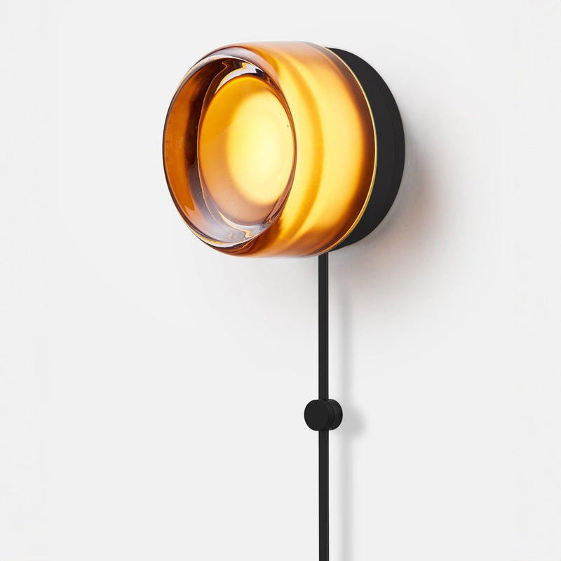 Dimple Corded - Black Anodized - RBW Lighting - White Interior - 2700K (warm white) - Corded Plug - in (Back) / 120V Input - HORNE