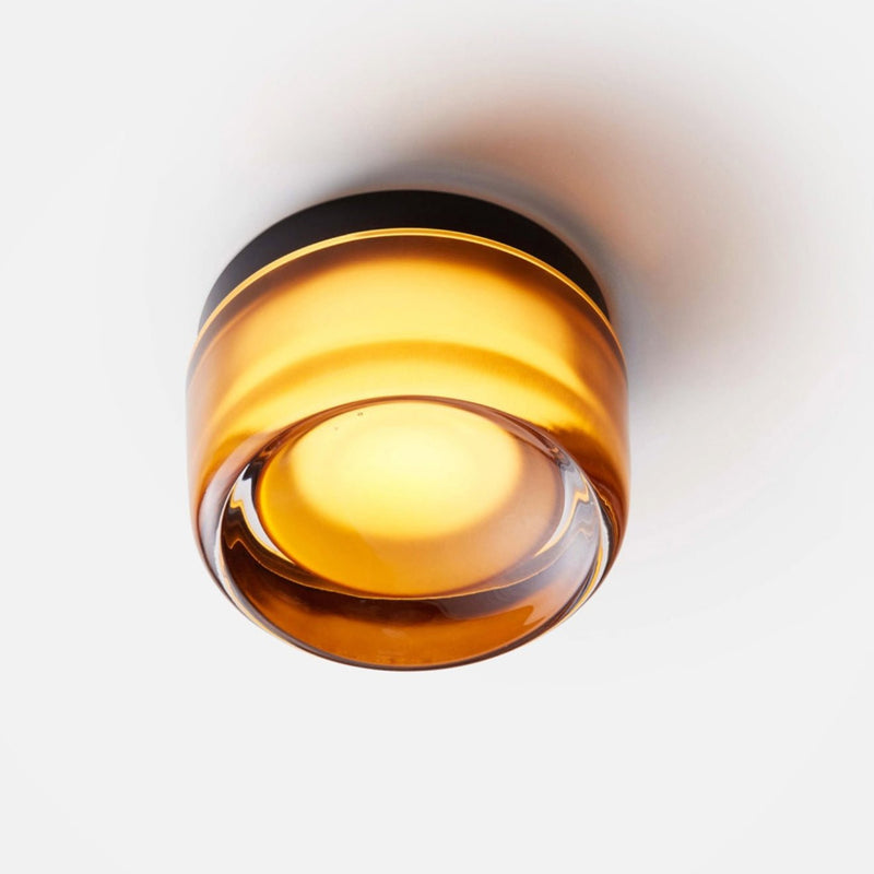 Dimple Flush Mount - Black Anodized - RBW Lighting - Amber - 2700K (warm white) - IP 20 - HORNE