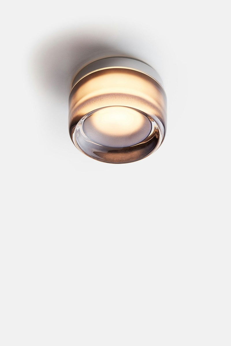 Dimple Flush Mount - Natural Anodized - RBW Lighting - Amber - 2700K (warm white) - IP 20 - HORNE