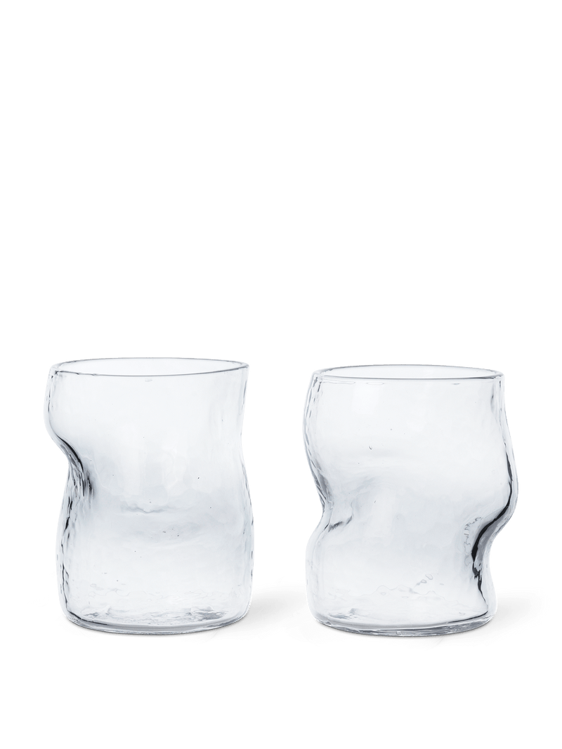 Dimple Glasses - Set of 2 - Ferm Living Glassware - HORNE