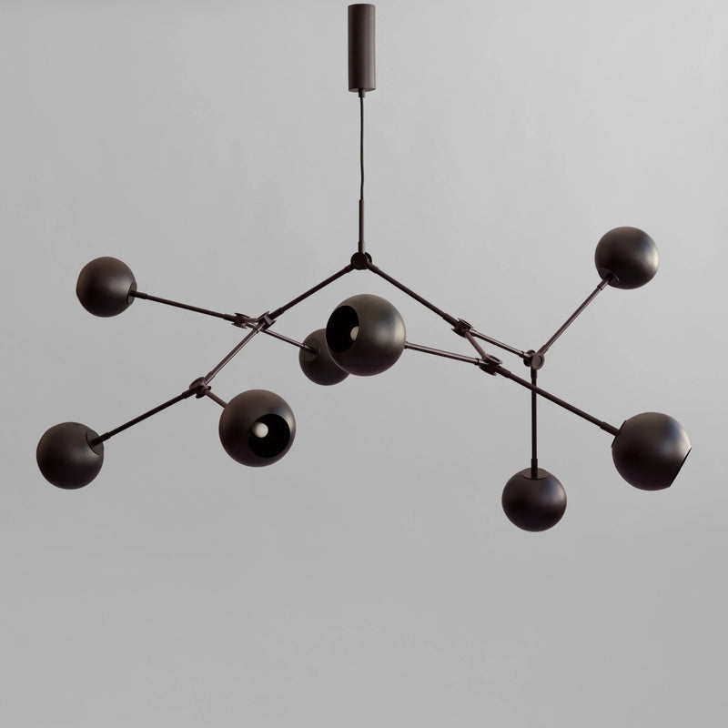 Drop Chandelier Globe - 101 Copenhagen Lighting - Regular - Burned Black - HORNE