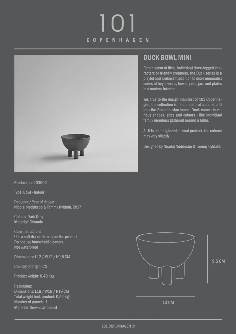 Duck Bowl - 101 Copenhagen Serveware - Big - Sand - HORNE