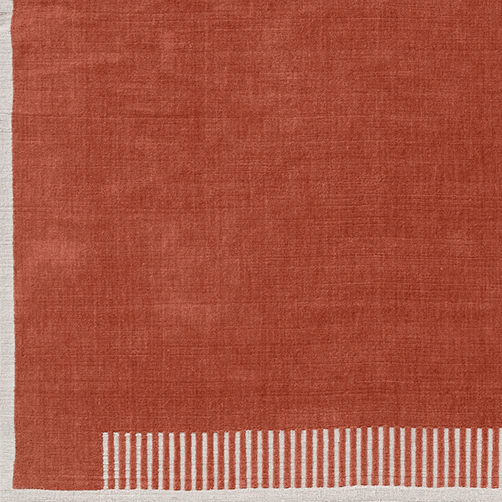 Duomo Rug - Swatch - 6x6 - Audo Copenhagen Rugs - Terracotta Red - HORNE