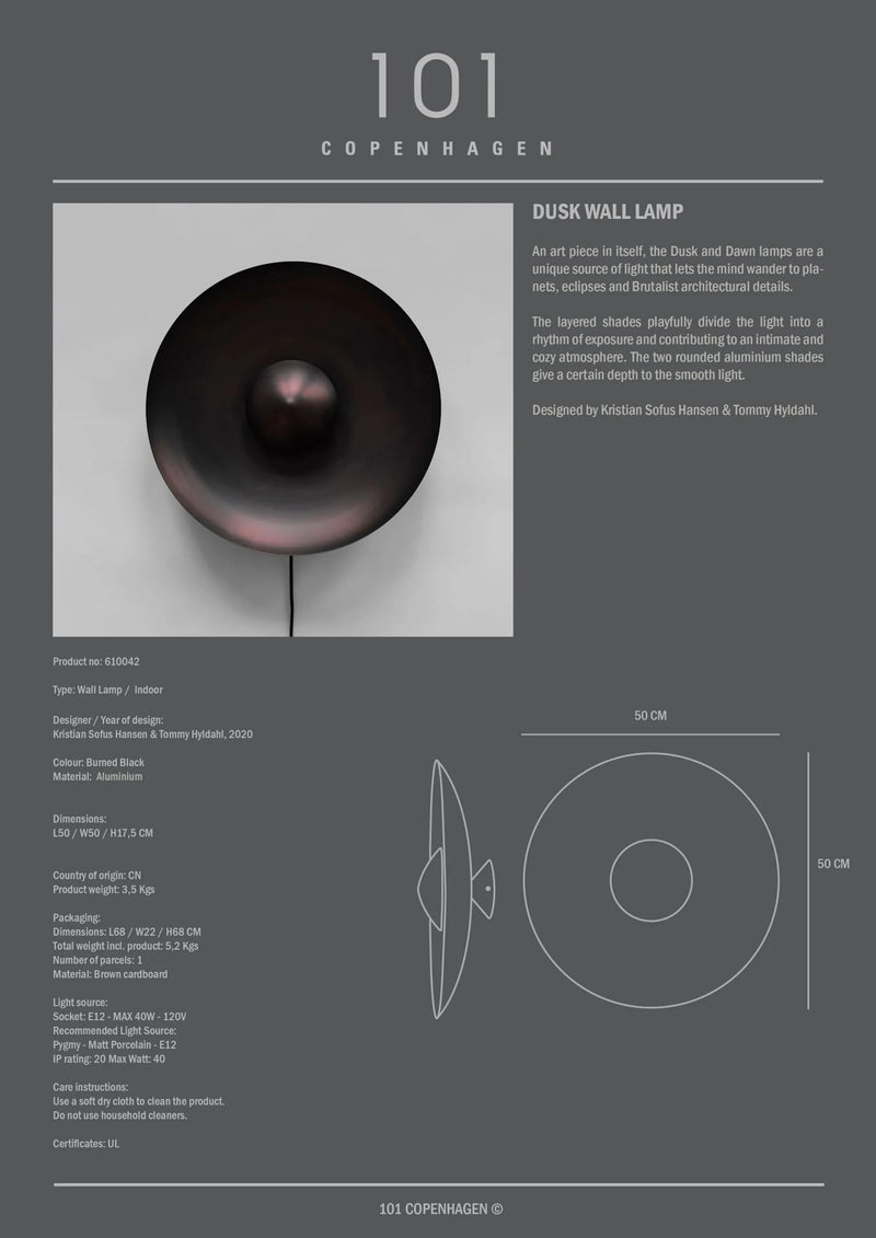 Dusk Wall Lamp - 101 Copenhagen Lighting - HORNE