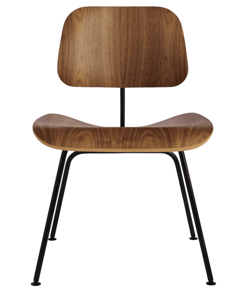 Eames® Molded Plywood Dining Chair - Metal Base - Herman Miller® Chairs - Ebony - Black - HORNE