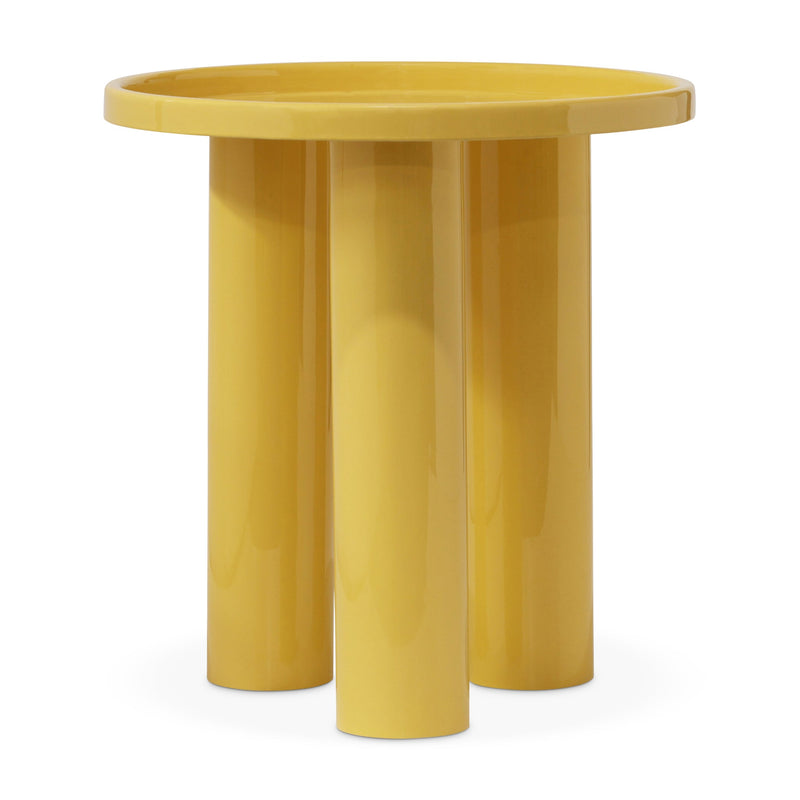 Eclat - Sofia Enamel End Table - Urbia Coffee Tables - Aegean Teal - HORNE