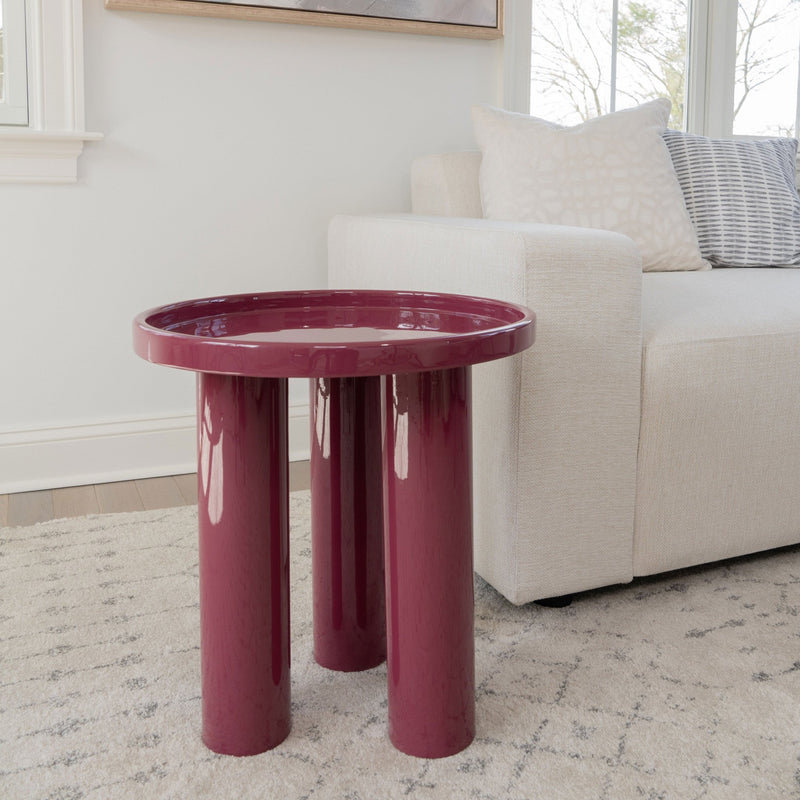 Eclat - Sofia Enamel End Table - Urbia Coffee Tables - Aegean Teal - HORNE