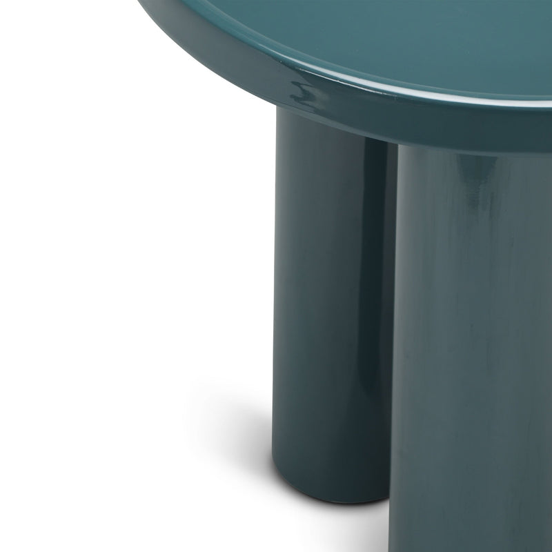 Eclat - Sofia Enamel End Table - Urbia Coffee Tables - Aegean Teal - HORNE