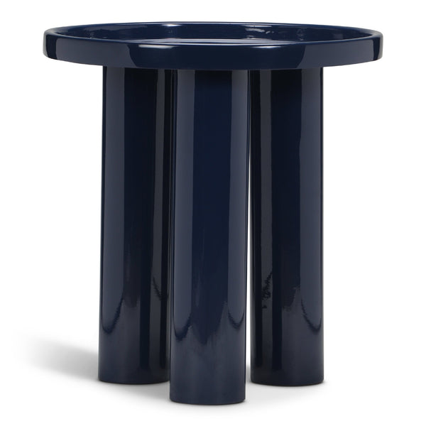Eclat - Sofia Enamel End Table - Urbia Coffee Tables - Navy - HORNE