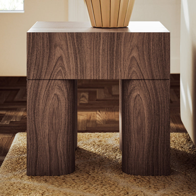 Eka End Table - Walnut - Urbia Tables - HORNE