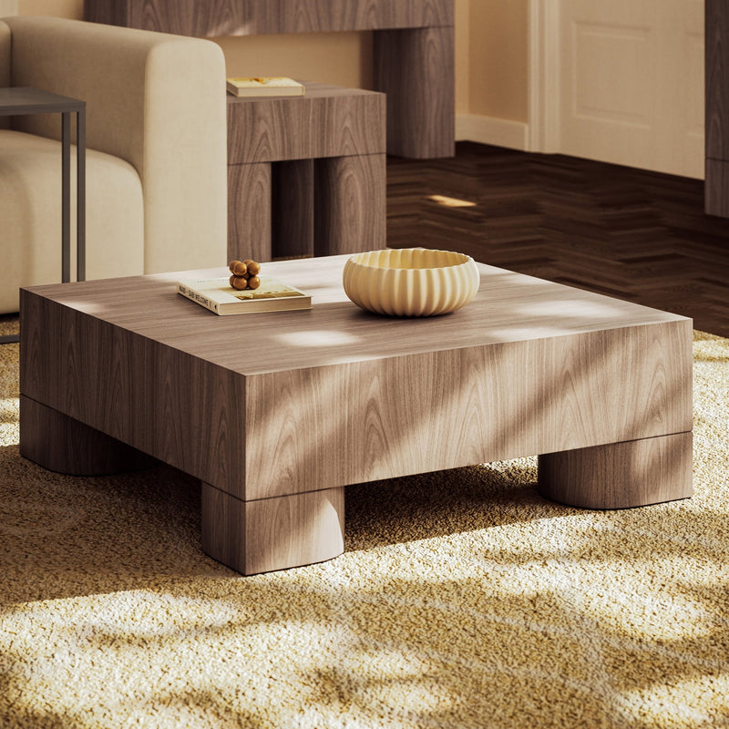 Eka Square Coffee Table - Walnut - Urbia Coffee Tables - HORNE