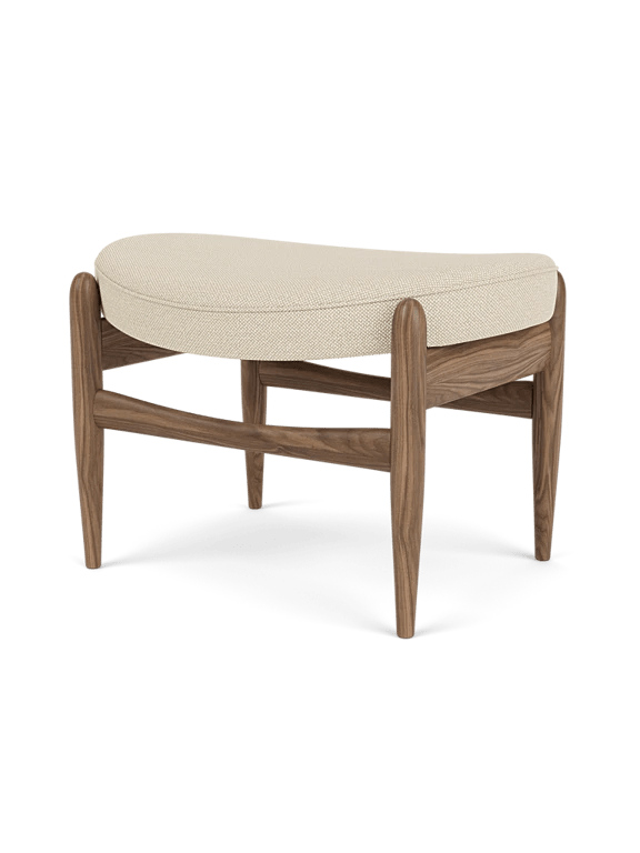 Elizabeth Ottoman - Audo Copenhagen Stools + Benches + Ottomans - Natural Oak - Dunes Leather - Cognac - HORNE