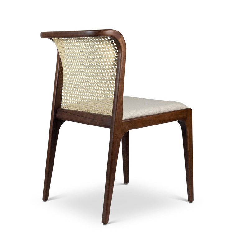 Eloa Cane Side Chair - Urbia Chairs - Essence Grey Ebano - HORNE