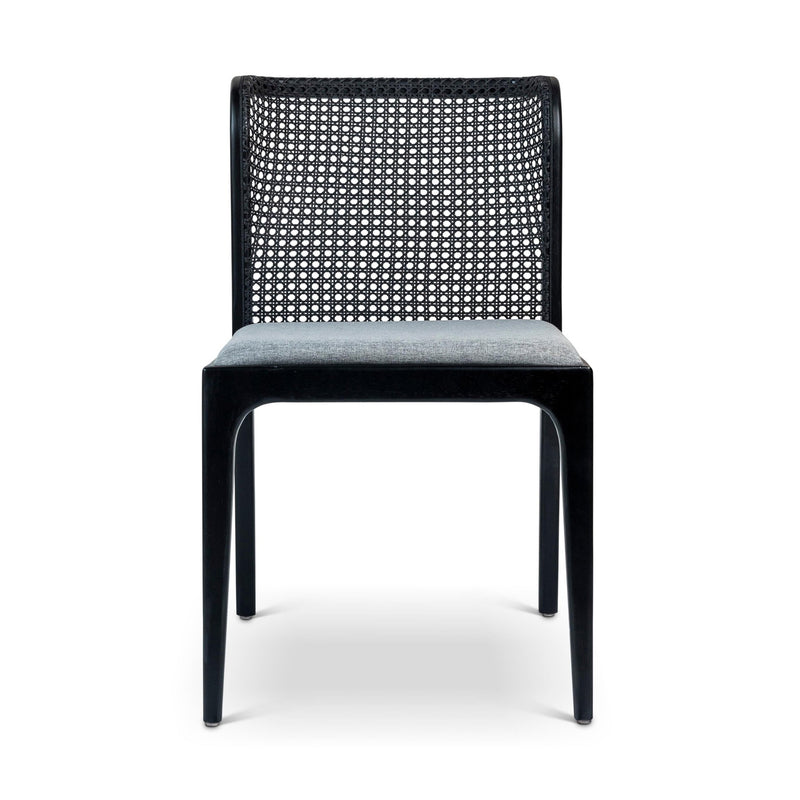 Eloa Cane Side Chair - Urbia Chairs - Essence Grey Ebano - HORNE