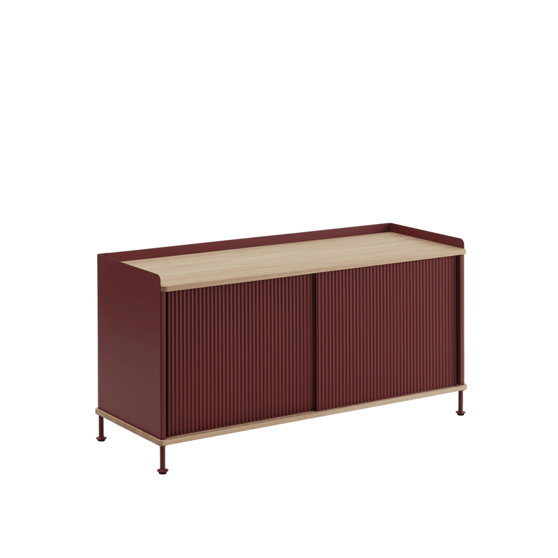 Enfold Sideboard - Low - Muuto - Sideboards + Cabinets - Oak/Grey - HORNE