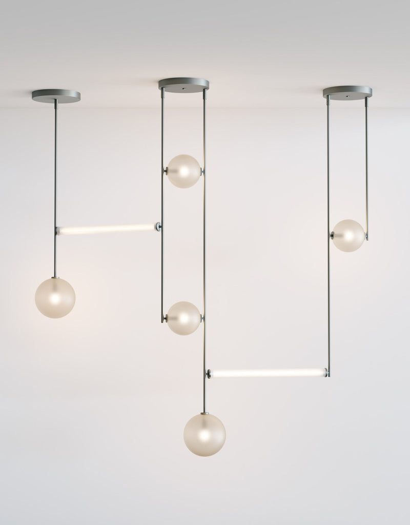 Equalizer 5 Custom Screen - Ladies & Gentlemen Lighting - Gold Anodize - Smokey Green - HORNE