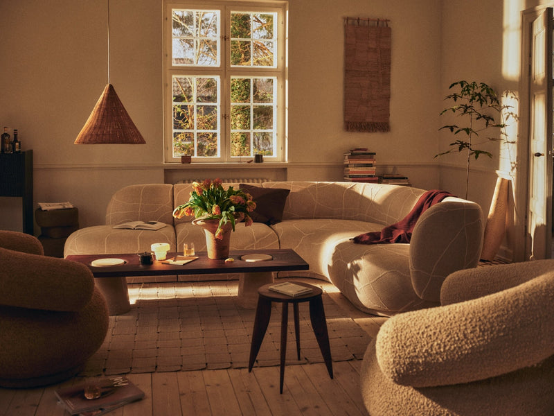 Evio Vase - H35 - Ferm Living Vases - Burnt Umber - HORNE