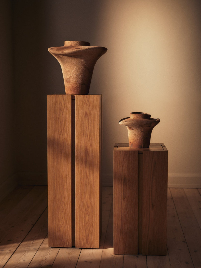 Evio Vase - H35 - Ferm Living Vases - Burnt Umber - HORNE