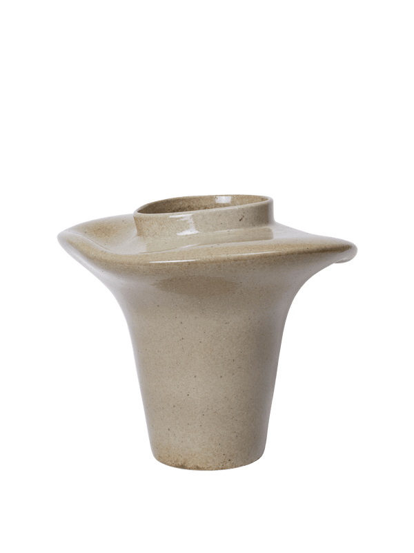 Evio Vase - H35 - Ferm Living Vases - Elm Green - HORNE