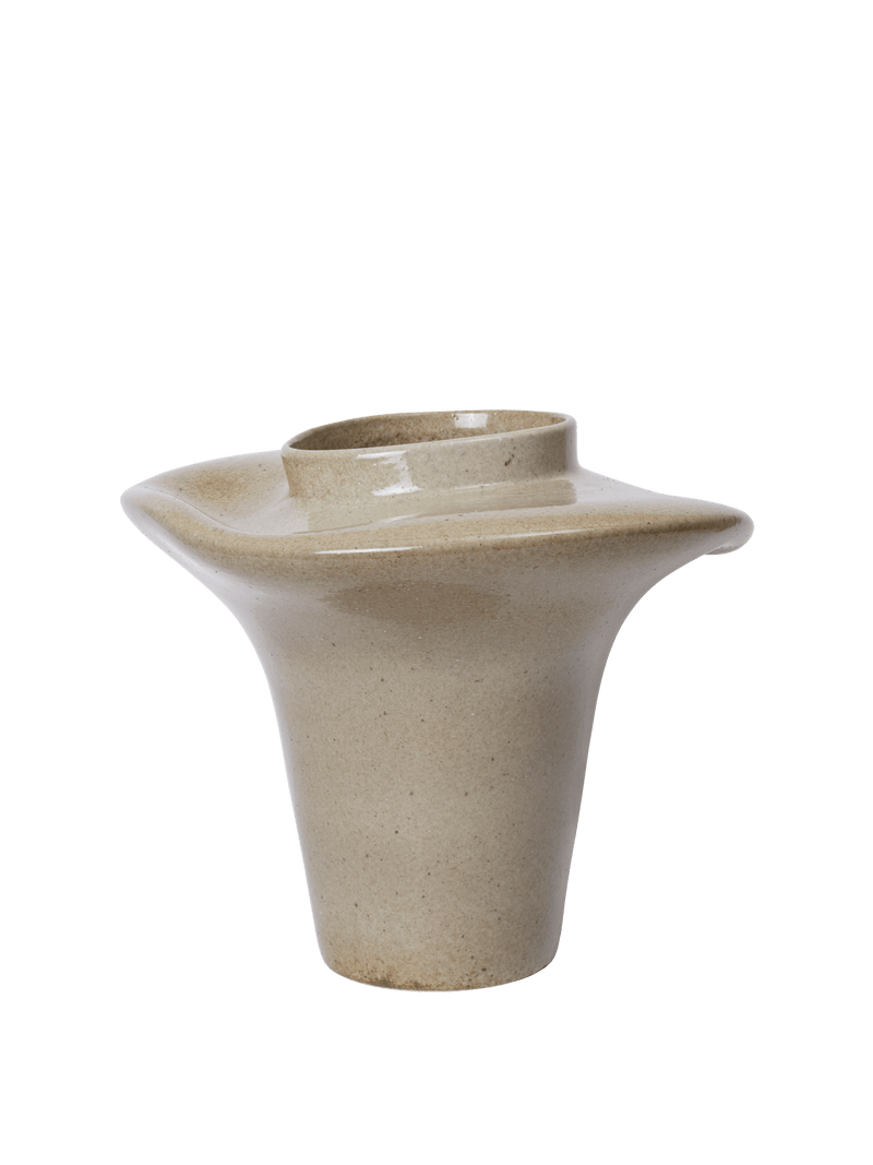 Evio Vase - H35 - Ferm Living Vases - Burnt Umber - HORNE