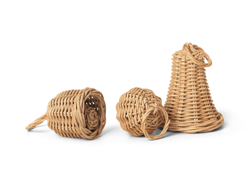 Braided Bell Baubles - Set of 3