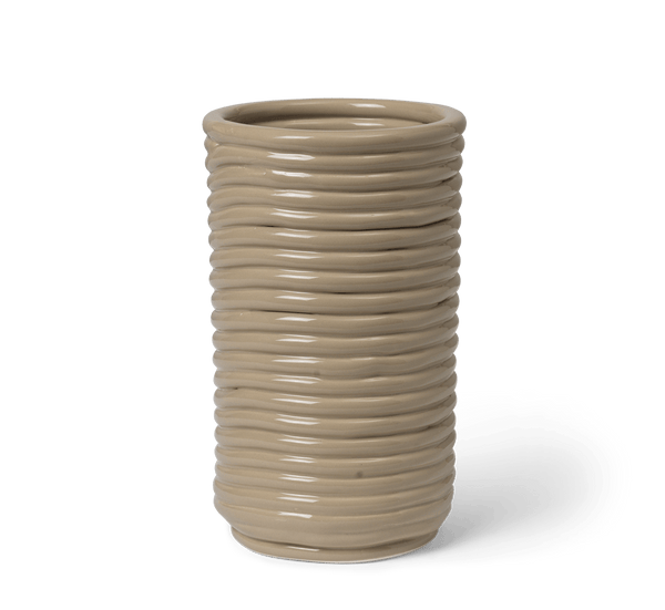 Corduroy Vase - Ferm Living - Vases - Cashmere - HORNE