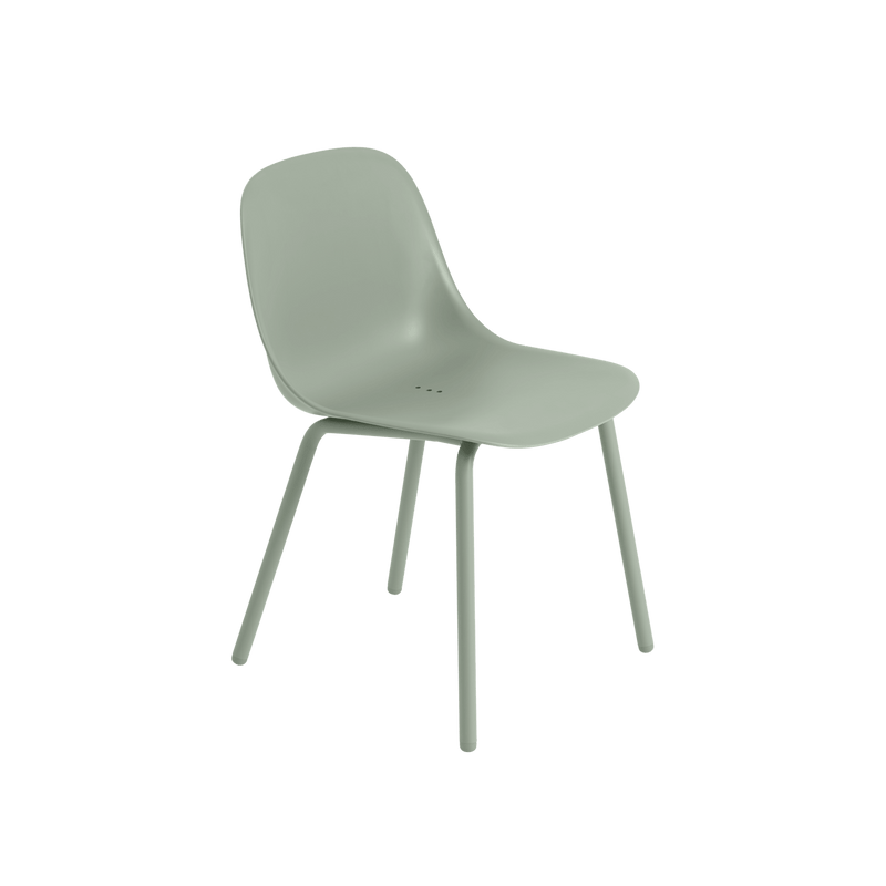 Fiber Outdoor Side Chair - Muuto Chairs - Anthracite Black - Without drain holes - HORNE